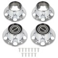 I 4pcsi Full Wheel Cover Center Chrome Cap 2 Open Middle For 4x4