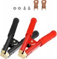 Linkstyle 2 Pcs 1000a Pure Copper Jumper Cables Boost Clamp Car Battery Charger Clamps Crocodile Alligator Booster Suitable For 