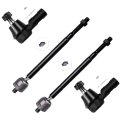 4 Piece Front Inner And Outer Tie Rod End Es80622 Ev800220 For Honda Passport 1998 2002 Isuzu Amigo Rodeo Axiom Sport 