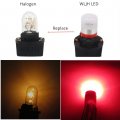 Wljh Red T10 Led Bulb Dash Lights Pc194 Pc195 Pc168 Instrument Cluster Panel Light Dashboard Gauge W5w 194 Bulbs 12v Twist