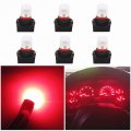 Wljh Red T10 Led Bulb Dash Lights Pc194 Pc195 Pc168 Instrument Cluster Panel Light Dashboard Gauge W5w 194 Bulbs 12v Twist