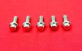 Alloyboltz- For 1981 Up Harley-davidson Polished Stainless Steel Arp High Strength 12pt Single Rear Brake Rotor Bolt Kit