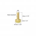Uxcell Knurled Thumb Screws M6x20mm Flat Brass Bolts Grip Knobs Fasteners For Pc Electronic Mechanical 10pcs