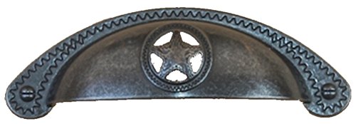 Set Of 6 Bin Cup Star With Rope Drawer Cabinet Handle Western Southwest Texas Da Cor