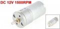 Uxcell Speed Reduce Gear Box Electric Motor 25 Mm Dc 12v 1500 Rpm