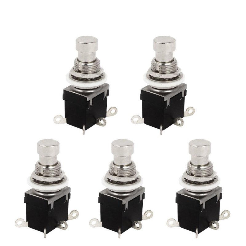 6 Pin Dpdt Momentary Stomp Foot Switch For Guitar Effects Pedals Ac 250v 2a 125v 4a Includes Mounting Hardware Etcxgts03a