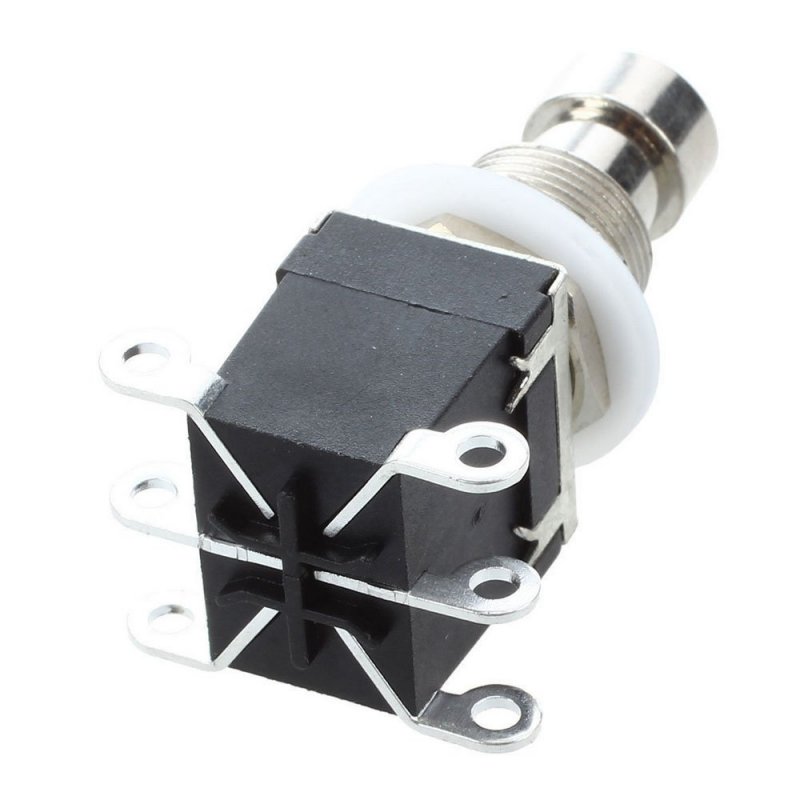 6 Pin Dpdt Momentary Stomp Foot Switch For Guitar Effects Pedals Ac 250v 2a 125v 4a Includes Mounting Hardware Etcxgts03a
