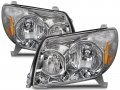 Headlightsdepot Chrome Housing Halogen Headlights For Toyota 4runner 2003-2005 Includes Left Driver And Right Passenger Side 