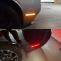 Mingrui Test 4pcs Full Front Amber Rear Red Led Side Marker Light Kit For Dodge Challenger 2008-2014 Replace Oem Sidemarker