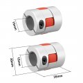 Uxcell 2pcs Shaft Coupling 15mm To Bore L35xd30 Flexible Coupler Joint For Servo Stepped Motor