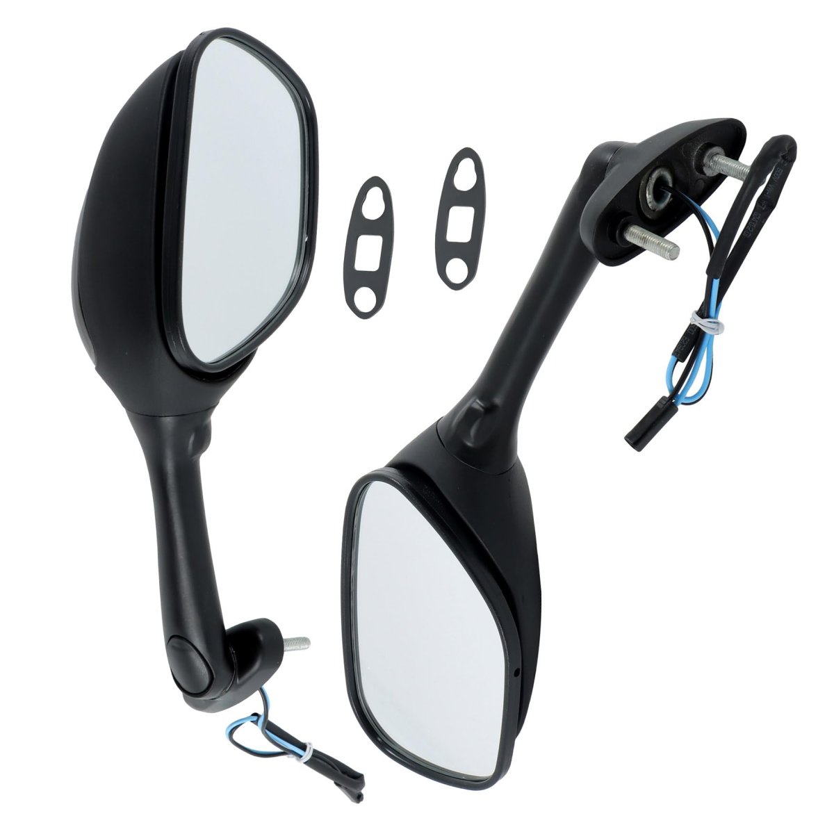 Motorcycle Rear View Mirrors Smoke Turn Signals For Suzuki Gsxr 1000 2005 2015 600 750 Stemless Side Mirror Set