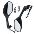 Motorcycle Rear View Mirrors Smoke Turn Signals Replacement For Suzuki Gsxr 1000 2005-2015 