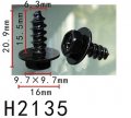 Autobahn88 Swordfish 64937 Phillips Hex Head Sems Screw Compatible With Toyota Oem 90159c0036 Pack Of 10