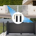 Uxcell Gate Roller Guide Adjustable 6 Sliding Nylon With L-shape Bracket Support Assembly For Rolling Black