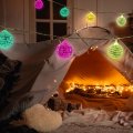 Led Disco Ball Mirror String Lights 10 Bright Reflective Silver With Colorful Party Supplies Mini Balls Tree Ornament Light