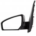 Ocpty Black Left Side Mirror Fit For 2007-2012 Nissan Sentra Smooth Glass Non-folding Non-heated