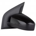 Ocpty Black Left Side Mirror Fit For 2007-2012 Nissan Sentra Smooth Glass Non-folding Non-heated