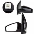 Ocpty Black Left Side Mirror Fit For 2007-2012 Nissan Sentra Smooth Glass Non-folding Non-heated