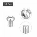 Uxcell M5x8mm Torx Security Machine Screws 10pcs 316 Stainless Steel Pan Head Tamper Proof Screw Fasteners Bolts