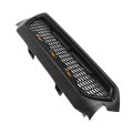 Front Grille With Lights Matte Black Mesh Grill Replacement For 2012 2013 2014 2015 Tacoma Pickup Truck Direct Upper Hood