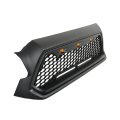 Front Grille With Lights Matte Black Mesh Grill Replacement For 2012 2013 2014 2015 Tacoma Pickup Truck Direct Upper Hood