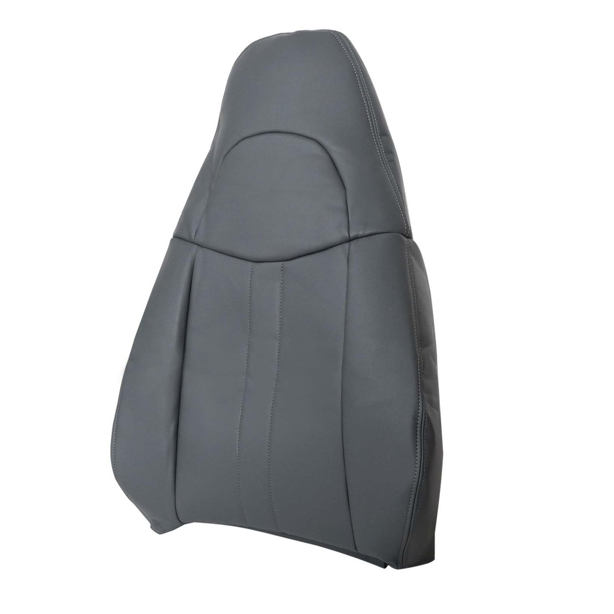 Front Driver Or Passenger Side Top Lean Back Seat Cover Dark Gray Microfiber Leather For Chevy Express Gmc Savana 1500 2500