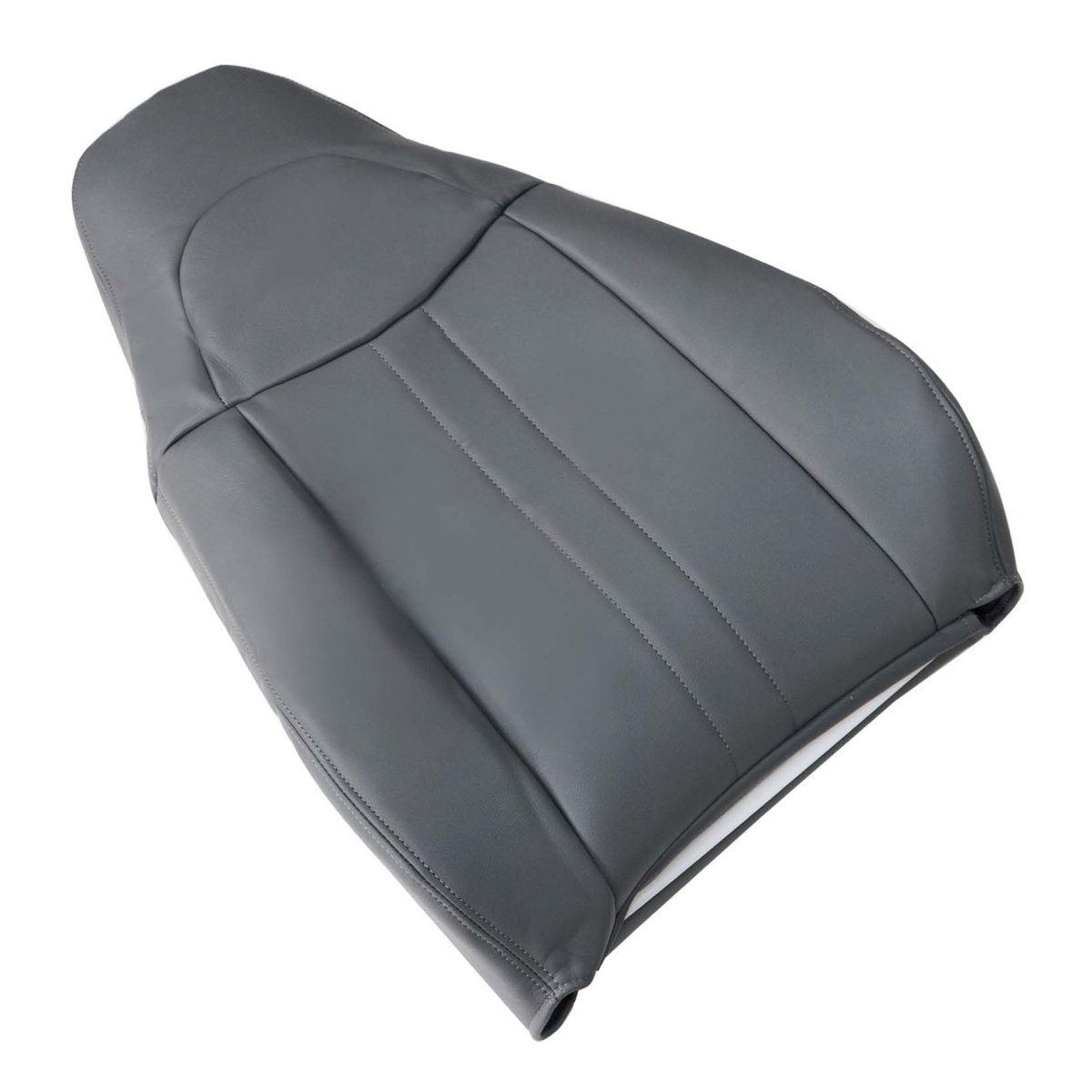 Front Driver Or Passenger Side Top Lean Back Seat Cover Dark Gray Microfiber Leather For Chevy Express Gmc Savana 1500 2500