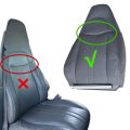 Front Driver Or Passenger Side Top Lean Back Seat Cover Dark Gray Microfiber Leather For Chevy Express Gmc Savana 1500 2500
