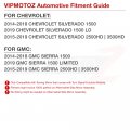 Sequential Turn Signal Vipmotoz Switchback Full Led Black Side Marker Light Lamp Assembly Pair For 2014-2018 Chevy Silverado
