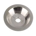 100mm Bowl Shaped Diamond Grinding Wheel Cup Cutter 150 Grit To Grind Carbide Hard Steel Silver