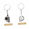 Supvox 2pcs Turbo Keychain Bag Hanging Keyring Pendant Turbocharger Backpack Charm Men Car Keychains For Boyfriend Mens Man