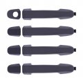 4 Pcs Exterior Door Handle Replacement Kit With Driver Key Hole Black For 2007 2010 Elantra And 2011 2012 Touring Hatchback 