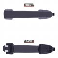 4 Pcs Exterior Door Handle Replacement Kit With Driver Key Hole Black For 2007 2010 Elantra And 2011 2012 Touring Hatchback