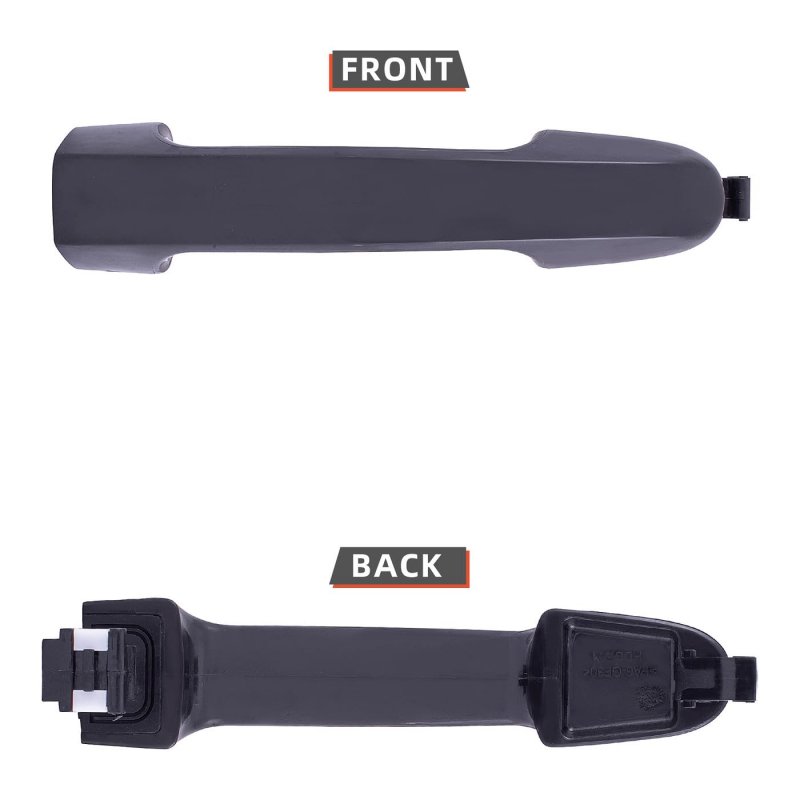 4 Pcs Exterior Door Handle Replacement Kit With Driver Key Hole Black For 2007 2010 Elantra And 2011 2012 Touring Hatchback