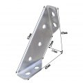 Jojofuny 10 Pcs Stainless Steel Bracket Corners Angles Triangle Bracket Chest Support Bracke 10 Pcs Stainless Steel Bracket