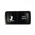 Ch4x4 Rocker Switch V2 Spot Lights Symbol Horizontal Amber Led