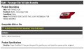 Right Passenger Side Outer Tail Light Assembly Compatible With 2012-2014 Ford Focus Sedan
