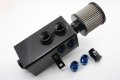 Autobahn88 Universal 1l Oil Catch Can Breather Tank With Filter Baffle Inside A0 To An10 Adapter Size 80x80x160mm 3 1 X3 1 X 6