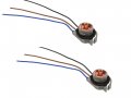 Michigan Motorsports 3 Wire Light Socket Turn Signal Parking Connector Pigtail Qty 2 Fits 3157 4157 Bulb For Chevy Gm Buick 