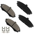 Front D941 Ceramic 4pcs W Hardware Disc Brake Pad Set 