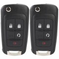 Ocpty 2 Flip Key Fob For Chevrolet Equinox 2010-2016 Oht01060512