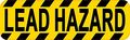 10in X 3in Warning Lead Hazard Caution Magnet Magnetic Sign 