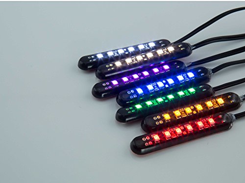 Led Modules Straight Black Amber