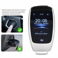 Aramox Smart Remote Key Universal Tk900 Lcd Touch Screen Keyless Entry For Start Stop Engine Button Models Silver