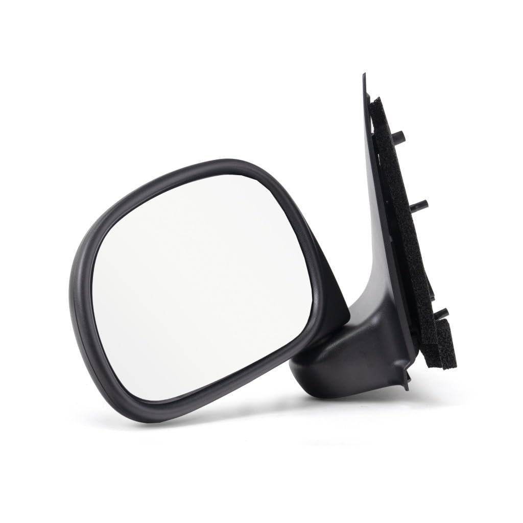 Door Mirror Driver Side Ford F100 Ranger 1997 2001 Manual Non Heated Black Rectangular Replacement For 1l3z 17683 Gaa Fo1320132