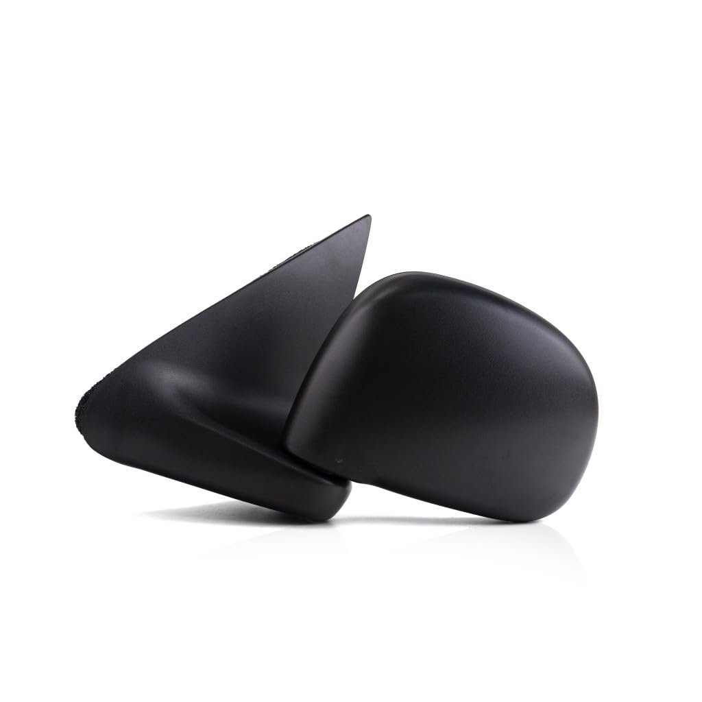 Door Mirror Driver Side Ford F100 Ranger 1997 2001 Manual Non Heated Black Rectangular Replacement For 1l3z 17683 Gaa Fo1320132