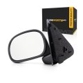 Door Mirror Driver Side Ford F100 Ranger 1997 2001 Manual Non Heated Black Rectangular Replacement For 1l3z 17683 Gaa Fo1320132