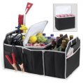 Primetrendz Trunk Organizer With Cooler Bag 2 In 1 Set Collapsible Folding Flat Storage Piece For Car Suv Truck Black By Usa 