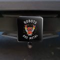 Robots Are Metal Rock Funny Humor Tow Trailer Hitch Cover Plug Insert For 2 In Receivers Black Abs Plastic With Uv Resistant