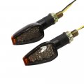 Osan Motorcycle Led Turn Signals Indicators Blinkers Lights Black Cover 